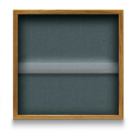 United Visual Products Outdoor Enclosed Combo Board, 48"x36", Satin Frame/Grey & Black UVCB4836OD-GREY-BLACK